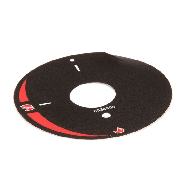 (image for) APW Wyott AS-8834900 DECAL DIAL PLATE MANUAL GAS VALVE